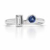 Tanzanite and diamond