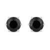9K White Gold 1.26 Ct Black Diamond Stud Earrings