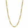 9K Yellow Gold Beveled Figaro Chain 1