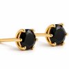 Black Diamond Stud Earrings 1