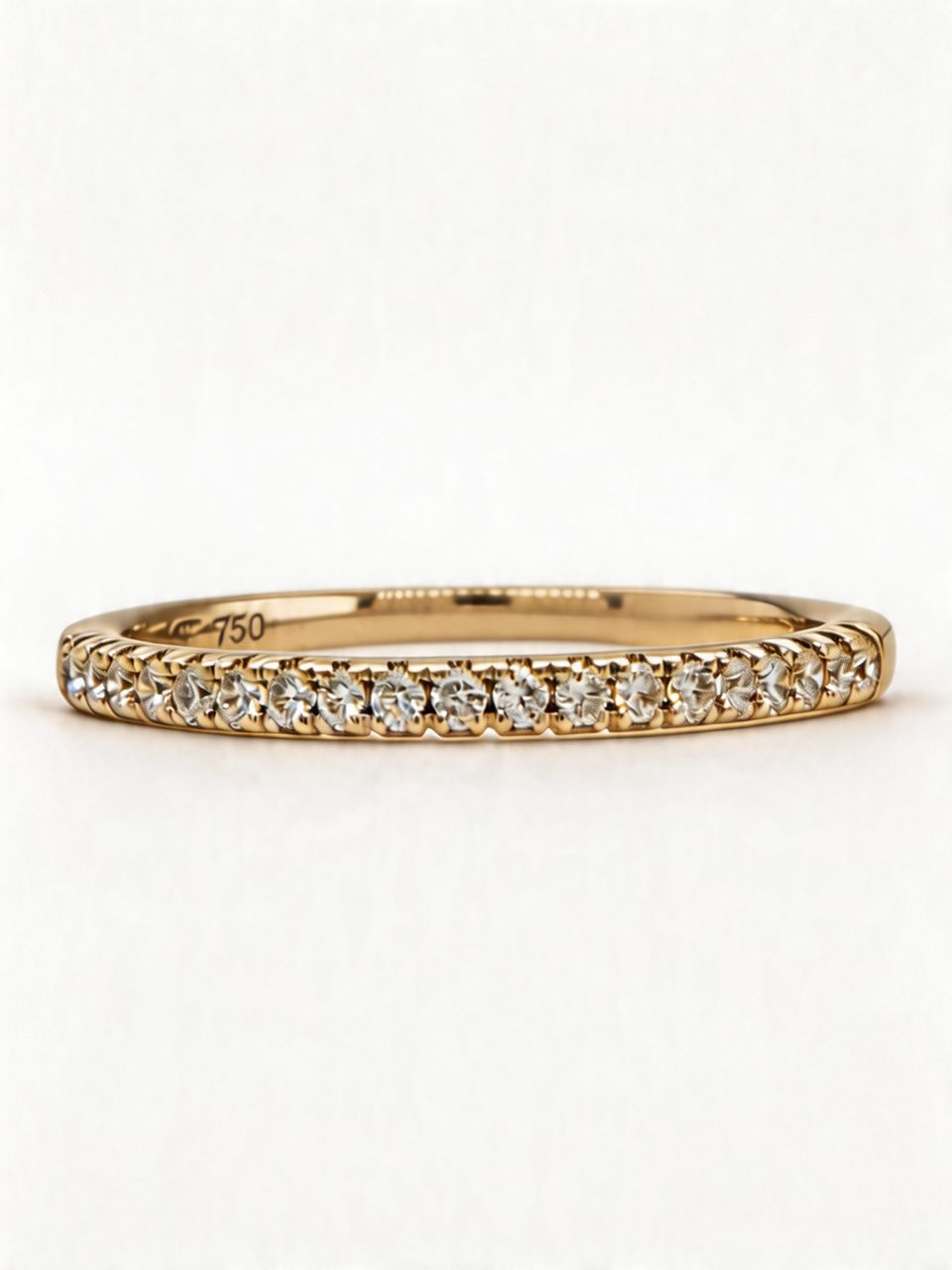 9K Gold 0.17 Ct White Diamond Eternity Ring
