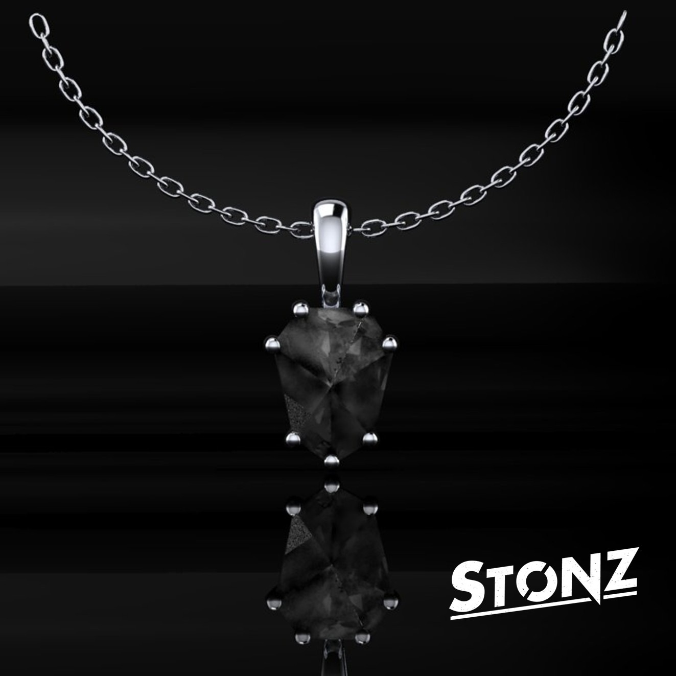 Heptagon Salt and Pepper Pendant