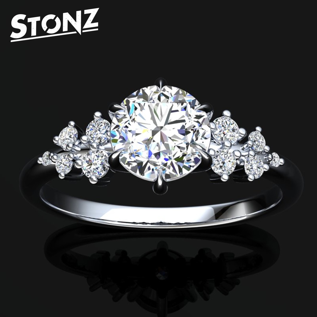 Solitaire with Accent Diamond