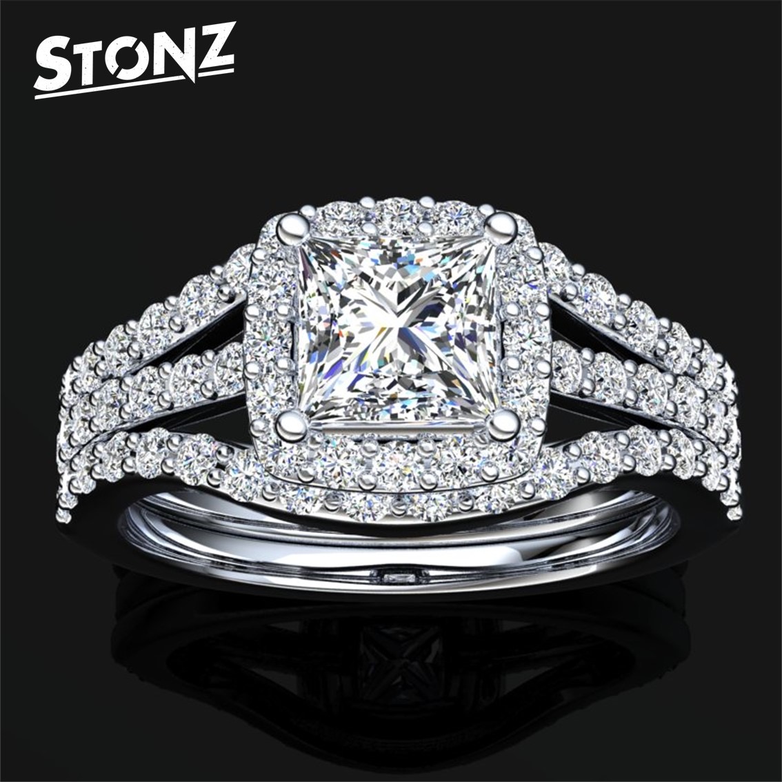 Curved Diamond Bands