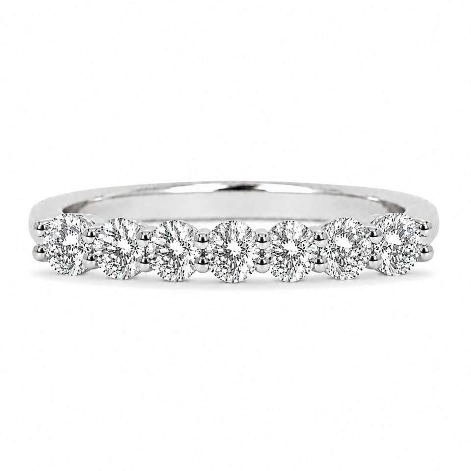 7-Stone 0.20 Ct Diamond Eternity Ring in 9K Gold