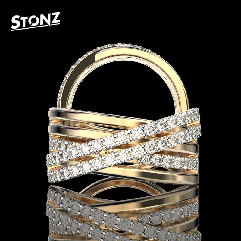 Criss Cross Diamond Band
