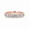Gold 5 Stone Diamond Eternity Ring - 0.30 Lab:Nat 2