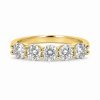 Gold 5 Stone Diamond Eternity Ring - 0.40 Lab:Nat 2