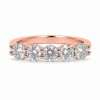 Gold 5 Stone Diamond Eternity Ring - 0.50 Lab:Nat 1