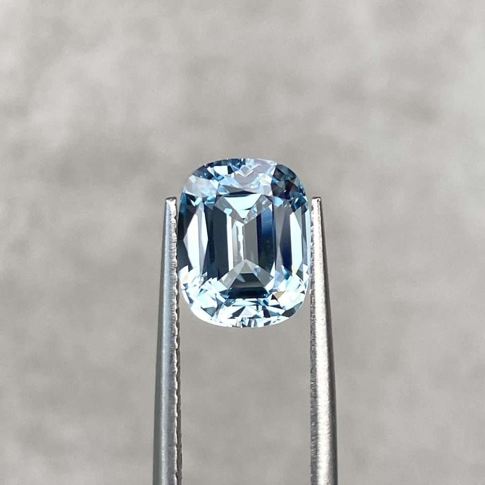 3.72 Ct Cushion Cut Lab-Grown Aquamarine (NDI Certified)
