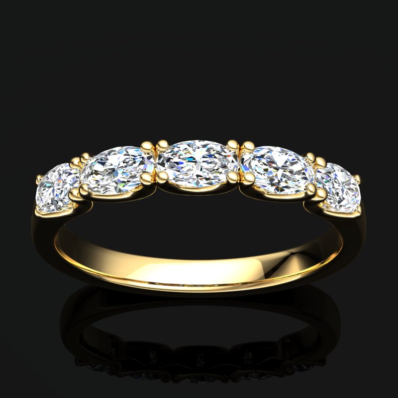 Oval Eternity Band
