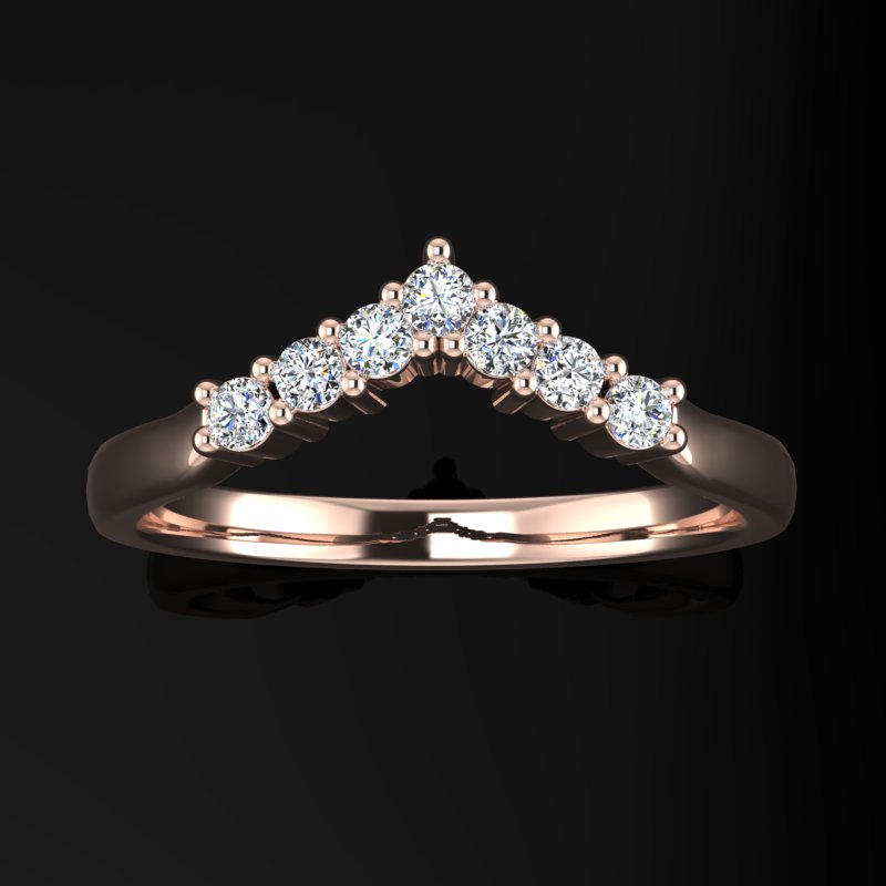 Curved Diamond Band