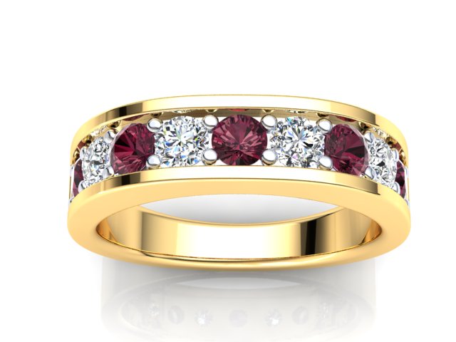 Ruby and Diamond Band