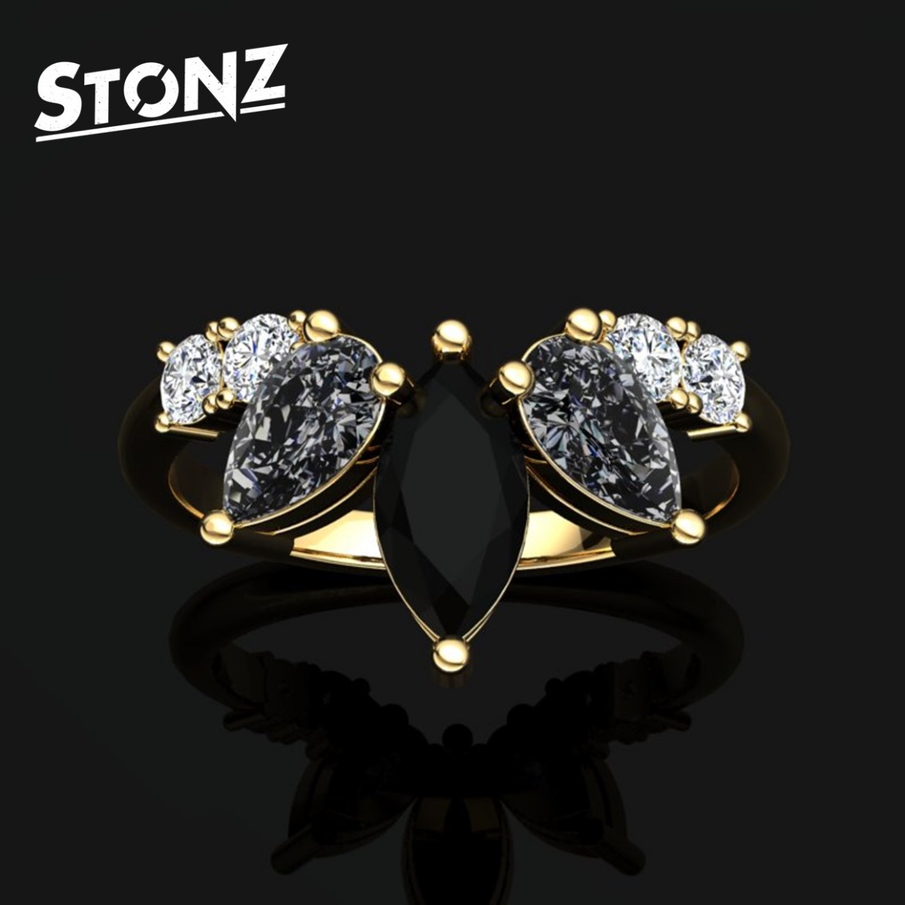 Pear and Marquise Band
