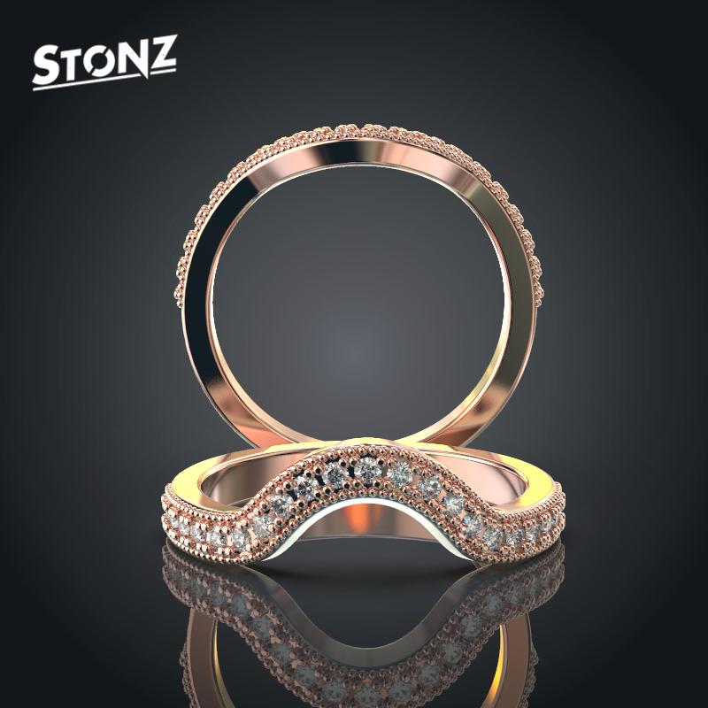 Rounded Diamond Band