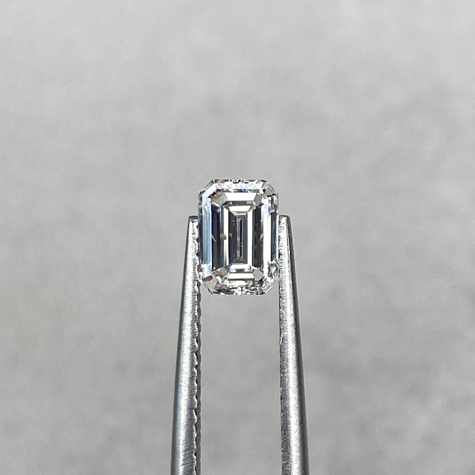 0.83 Ct Emerald Cut G/SI2 Natural Diamond (DIA Certified)