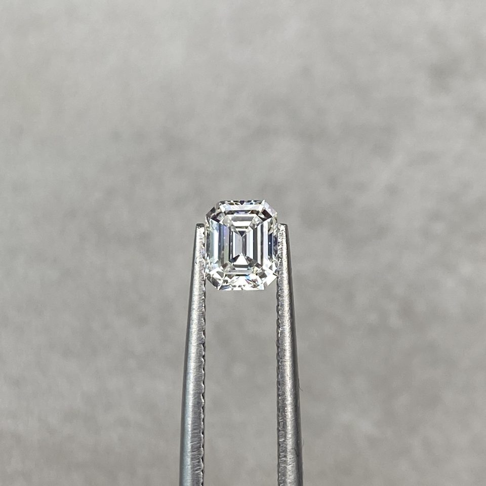 0.60 Ct Emerald Cut H/VS1 Natural Diamond (EGL Certified)