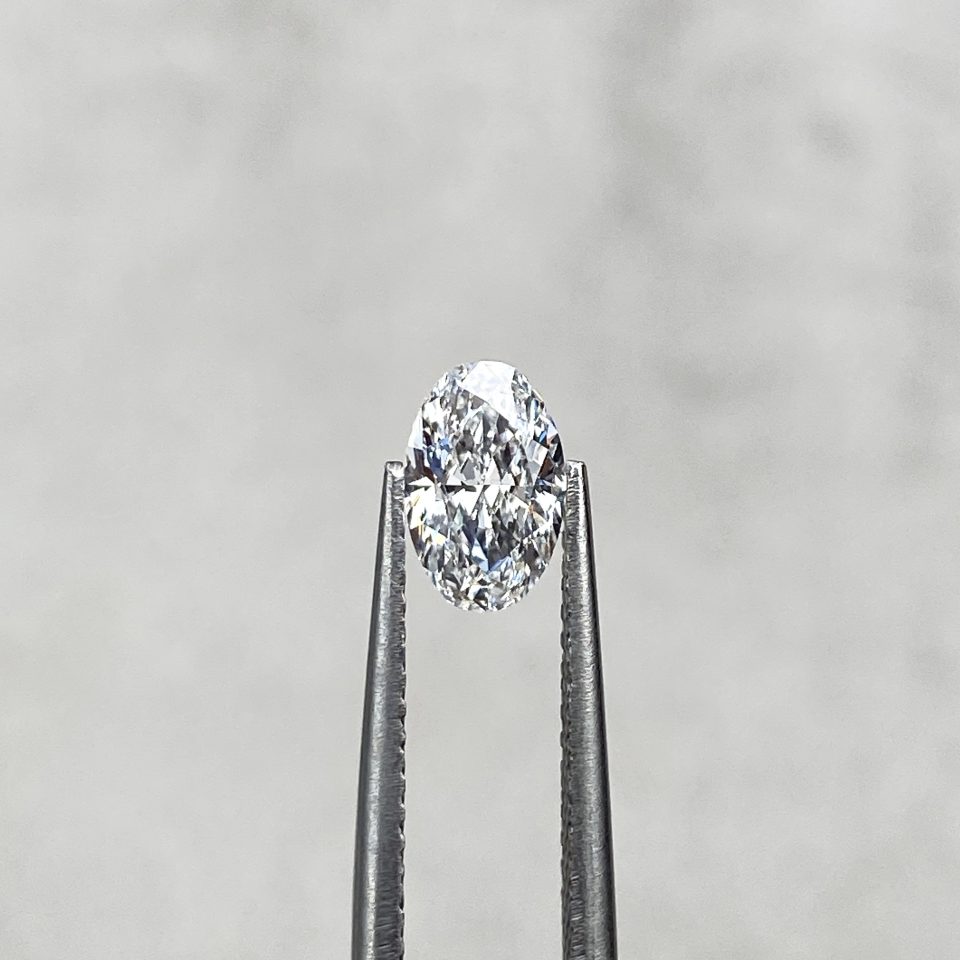 0.82 Ct Oval Cut D/VS2 Natural Diamond (EGL Certified)